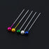 100Pcs Multicolour Round Pearl Straight Head Pins Stainless Steel Sewing Pins Clever Fashion Pins and Pincushions Sewing Notions and Supplies (1.5...