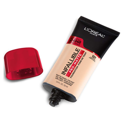 L'Oreal Paris Cosmetics Makeup Infallible Pro-Matte Liquid Longwear Foundation, Classic Ivory, 1 fl oz...