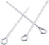 1000pcs Silver Eye Pins 30mm (Wire 0.7mm/0.028 inch/21 Gauge) for Jewelry Beading Craft Making CF157-30...