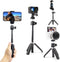 Extension Pole Tripod, Mini Selfie Stick Tripod Stand Handle Grip for Webcam iPhone Samsung Smartphone Gopro DJI Pocket Canon Sony Cameras Vloggin...