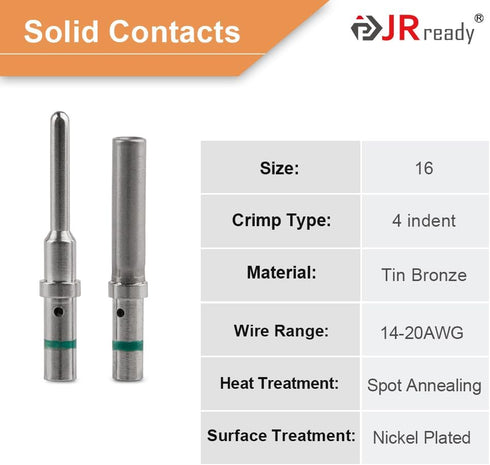 JRready ST6112 DT Connector 2 Pin Gray Waterproof Electrical Wire Connector DT04-2P DT06-2S with Deutsch Solid Contacts 14-20 AWG and Sealing Plug...