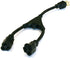 Monoprice 3-Prong Power Cord Splitter Cable - NEMA 5-15P to 2X NEMA 5-15R, 16AWG, 13 Amps, 1625 Watts, 125 Volts, 1.2 Feet, Black...