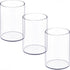 Stylish Clear Acrylic Desk Organizer Pen and Pencil Holders Set of 3, Round Makeup Brush Storage Perfect for Home, School and Office Supplies...