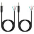 Fancasee 2 Pack 6 ft Replacement 3.5mm Male Plug to Bare Wire Open End TRRS 4 Pole Stereo 1/8" 3.5mm Plug Jack Connector Audio Cable for Headphone...