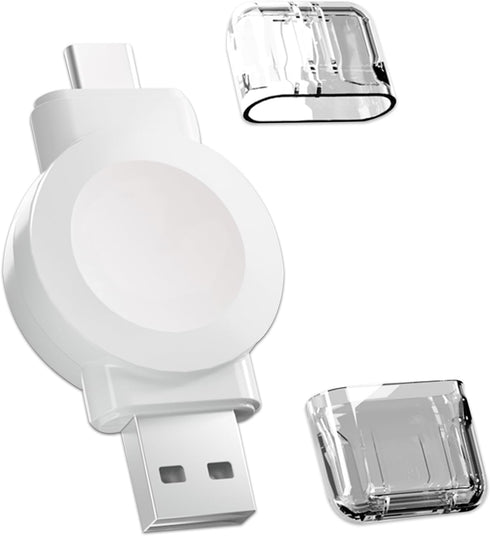 Portable Watch Charger for Apple Watch, Travel Charger for iWatch with USB-C & USB-A Fast Charging Magnetic Wireless Charger for Apple Watch SE/Ul...
