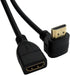 chenyang HDMI Extension Cable,HDMI 1.4 Male to Female 90 Degree UP Angled Extension Cable 0.5m...