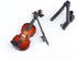 Dselvgvu Wooden Miniature Violin with Stand,Bow and Case Mini Musical Instrument Miniature Dollhouse Model Ornament Home Decoration (3.15"x1.18"x0...