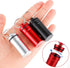 Aluminum Keychain Pill Box with Carabinieri?Air Tight Metal Pill Container?Waterproof Pill Organizers for Outdoor Camping?Travel (Black,RED and Si...