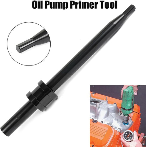 MUGE RACING Oil Pump Primer Tool for GM Chevy V6 V8 350 327 305 307 283 SBC 454 BBC Small Big block Black...