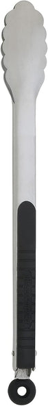 Messermeister Stainless Locking Tongs, 12” - Gently Grips Food - Durable Stainless Steel & Non-Slip, Silicone Grip - Dishwasher Safe...