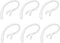 6 Pack Replacement Ear Hook Universal Small Clamp Loop Clip for Other Bluetooth Headset (Clear)...