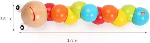 Wooden Toys Baby's Adorable Caterpillar Puppet Toy with Bright Color for Early Education...