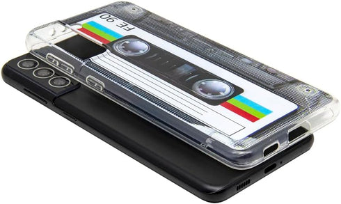 FAteam Case for Galaxy S21 Plus 5G Shockproof Scratchproof with TPU Soft Bumper Retro Cassette Tape Case Compatible with Samsung Galaxy S21+ 5G...