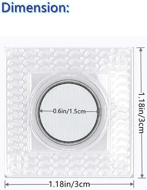 XILEWHZF 30 Pairs Hidden Sew Magnetic Snap, Invisible Hidden Sew in PVC Hidden Purse Closure Fastener Magnetic Snap Magnet Fastener for Handbag Cl...