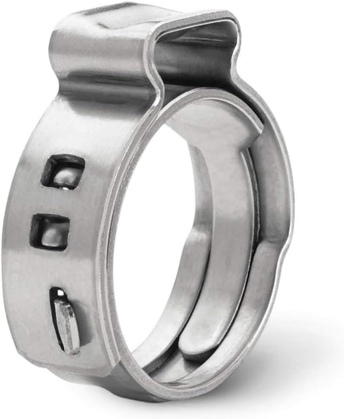 PUDS0038 3/8 Inch Oetiker Stainless Steel Crimp Rings, 360 Deg Stepless, Narrow Band, One Clamp Sizes, Grip Tool Lightweight Design Economical & E...