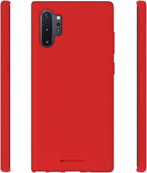 GOOSPERY Soft Feeling Jelly for Samsung Galaxy Note 10 Plus Case (2019) Silky Slim Bumper Cover (Red)...