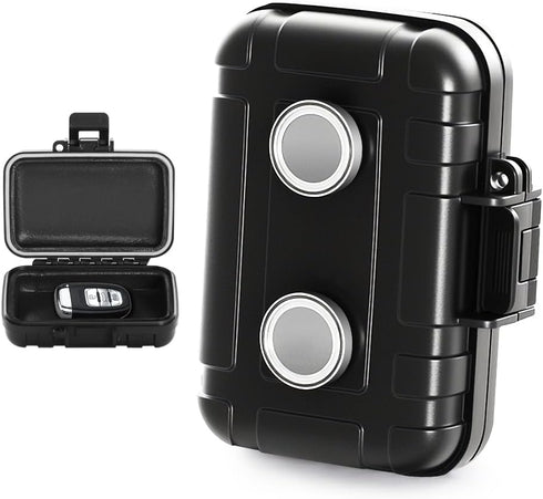 Magnetic Key Holder Under Car Waterproof Magnetic Stash Box for GPS Trackers Hide a Key Outside Magnetic key Box Under Car GPS Tracker Holder Case...