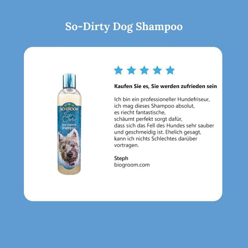 Bio-groom So-Dirty Dog Shampoo – Quick Rinse Pet Shampoo, Dog Bathing Supplies, Puppy Wash, Dog Grooming Supplies, Cruelty-Free, Made in USA, Sham...