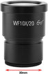 Microscope Lens 10X Telescope Accessories Eyepieces Wide Field Stereo Microscope Eyepieces Mounting Size 30mm...