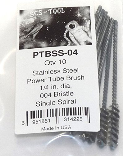 1/4 in Stainless Power Tube Brush 10 Pack...
