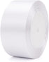 25 Yards 1-1/2 inches Wide Satin Ribbon Suitable for Wedding, Party and Gift Box Packaging Ribbon (White, 1-1/2")...