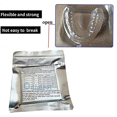 Dental Lab Splint Thermoforming Material for Vacuum Forming Soft Hard 1/1.5/2mm (Soft 1.5mm)...