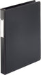 Business Source 28559 Round Ring Binder,w/Label Holder,1-Inch Cap.,11-Inch x8-1/2-Inch ,BK...