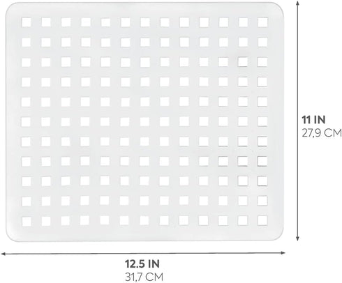 iDesign InterDesign Euro Kitchen Protector Regular, White, Sink Mat...