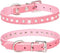 Puppy Dog Collar with Crystal Diamond Colorful Bling Girl Puppy Small Dog Cat Collars (XS, Pink)...