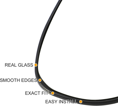uxcell Car Right Passenger Side Heated Mirror Glass Replacement W/Backing Plate for Toyota Yaris 2014-2017 for Toyota Camry 2013-2014 2016 No.8790...