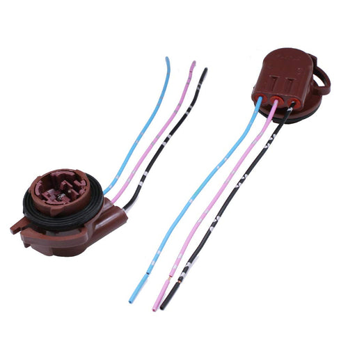 YM E-Bright 3156 3157 Bulb Socket Pre-Wired Harness Sockets Adapter for Turn Signal Bulb Brake/Tail Light Daytime Running Light Socket Replacement...