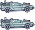 2pc Delorean Sports Car Enamel Pin Brooch Cartoon Time Machine Brooch For Backpacks...
