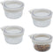 4 pcs Detachable Transparent Bowls for Canary Finch Parrot Seed Water Feeder...