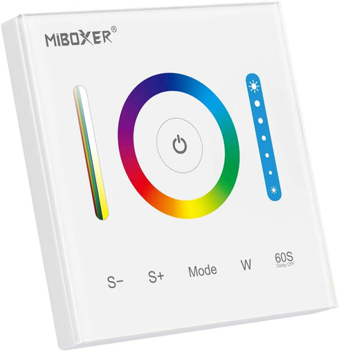 LGIDTECH P3 Miboxer Wall-Mounted Full Touch Panel Controller for 3528 5050 2835 RGB RGBW RGB+CCT Dimmable Color Changing LED Strip Lighting DC 12-...