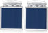 HONEY BEAR Square Cufflinks for Mens Stainless Steel Business Wedding Gift Navy Blue...