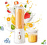 15 Oz Portable Blender Optional Double Cup(Big+Small),USB Rechargeable with 10-Blades, Blender for Shakes and Smoothies, Complementary Food,Crush ...