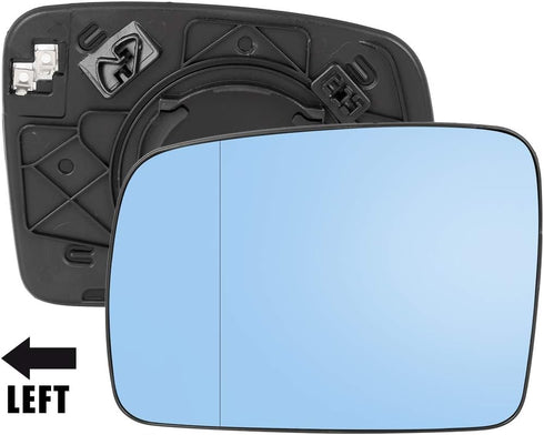 X AUTOHAUX Car Driver Left Rearview Blue Tinted Mirror Glass Heated with Backing Plate for Land for Rover LR3 2005-2009...