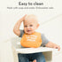 Baby Bib for Eating by Bella Tunno, Set of 2 Waterproof Silicone Bibs with Large Food Catcher, Adjustable Fit for Babies 4-12 months & Toddlers 1-...