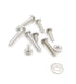 #8-32 UNC Stainless Steel Phillips Pan Head Machine Screws Nuts Flat Washers Assortment Kit...
