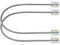 NECABLES 2Pack 8 Inch Short Telephone Cord Phone Cable Wall Phone Cord for Landline RJ11 6P4C Male to Male...