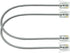 NECABLES 2Pack 8 Inch Short Telephone Cord Phone Cable Wall Phone Cord for Landline RJ11 6P4C Male to Male...