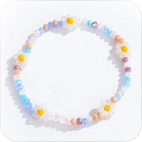 Harry and Henry Flower Bracelet Boho Summer Bracelets Boho Party Favors Bracelets for Teen Girls Summer Boho Bracelets for Women Party Favors for ...