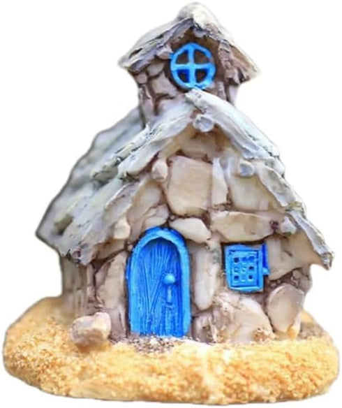 Stone House Fairy Garden Miniature Pond Ornaments Accessories for Miniature Garden Accessories, Home Micro Landscape Decoration Garden Sculptures ...