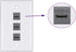 Qaoquda USB C Keystone Jack Inserts, (2 Pack) 90 Degree USB 3.1 Type-C Female to Female Keystone Insert Snap-in Connector Adapters for Wall Plate ...