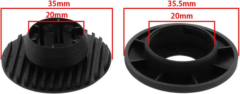 8Sets Car Floor Mat Clip Fixings Round Fasteners Grips Floor Mats Attachment Clip Compatible with Volvo Compatible with Mazda Black...