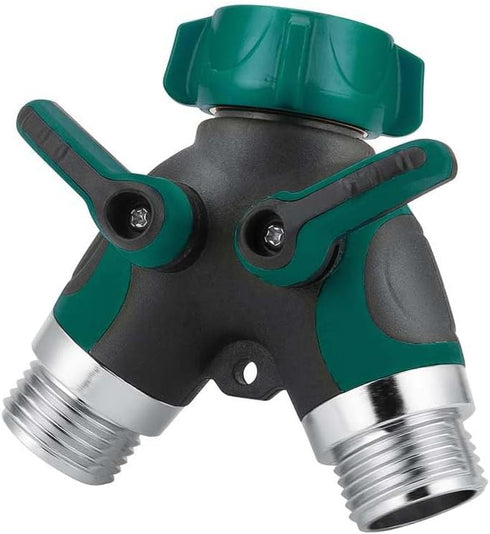 Hose distributor, two-way heavy-duty, garden hose distributor, faucet distributor, outdoor faucet distributor, water hose adapter, faucet distribu...