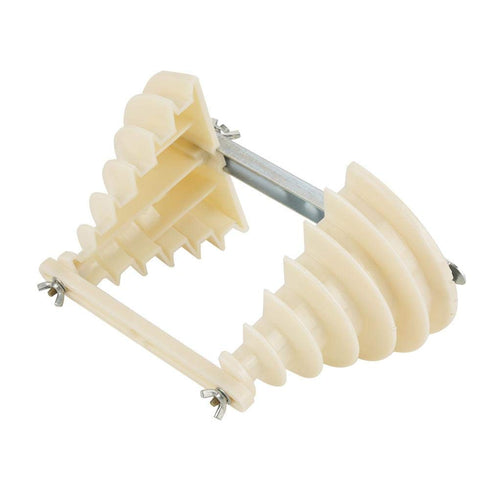 Electrical Machine Plastic Single Phase 6 Layer Coil Wire Cable Winding Head Holder Beige...