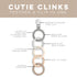 Ryan & Rose Cutie Clinks Attachable Teether Chew Toy for Babies (Neutral)...