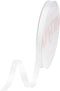 VATIN 3/8 inches Double Faced White Polyester Satin Ribbon - 50 Yards for Gift Wrapping Ornaments Party Favor Braids Baby Shower Decoration Floral...