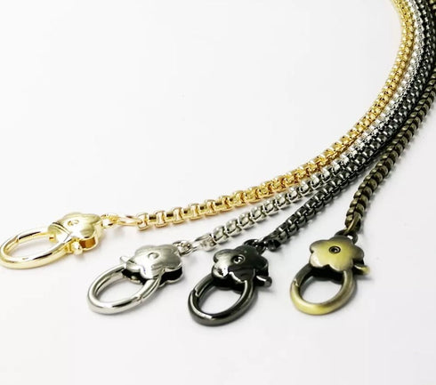 Replacement Metal Purse Chain Strap Handle Shoulder Crossbody Handbag Light Golden 15.75inch...